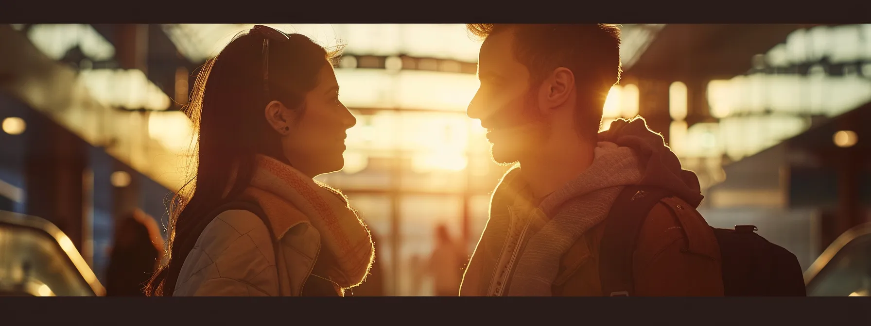 a couple engaged in a deep conversation, expressing their desires and setting boundaries as they maintain eye contact.